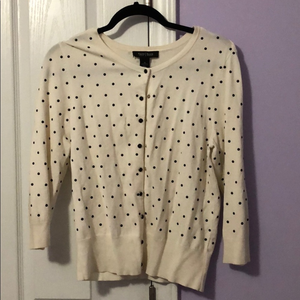 Cream polka dot sweater
